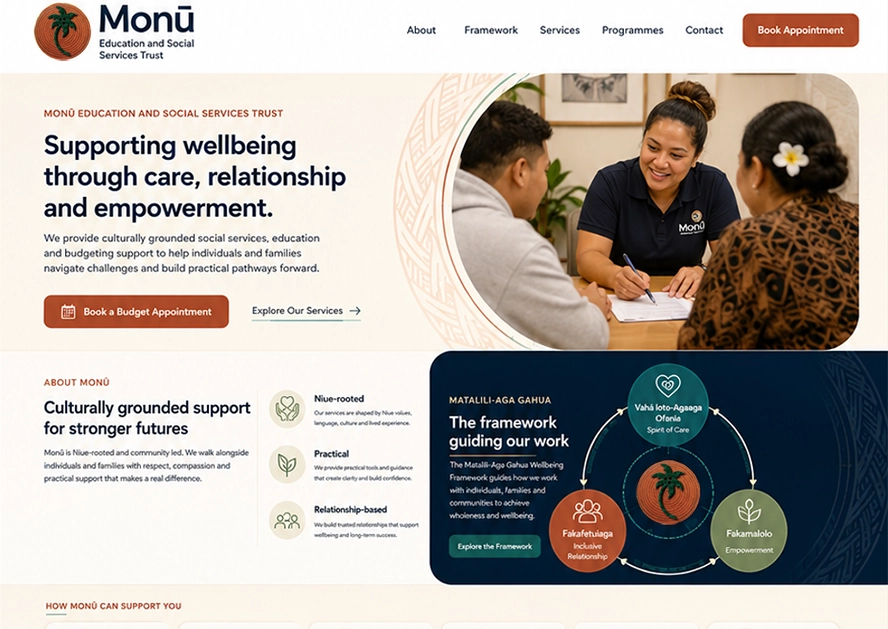 Leataata Preschool website project screenshot