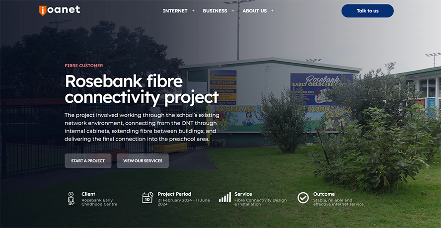 Leataata Preschool website project screenshot